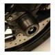 Roulettes de protection d'axe de roue avant Evotech Performance Ducati Scrambler Desert Sled (2021+)
