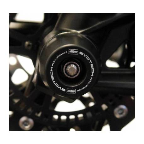 Roulette de protection d'axe de roue avant Evotech Performance Kawasaki ZX-10R (2021+) Ninja H2 (2015+)