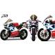 Bulle Zero Gravity double courbure colorée pour Ducati 1098 S R bayliss Tricolore 848 Nicky Hayden 1198 S
