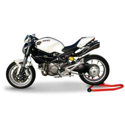 Double échappement hydroform noirs homologués hpcorse Ducati Monster 696 796 1100S
