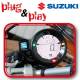 Nouveau indicateur de rapport engagé moto Suzuki S1 Plug and Play