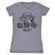 Tee-shirt femme Oily Rag modèle Triumph café racer