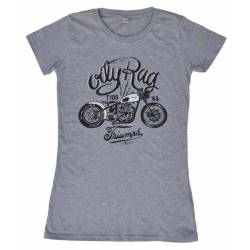 Tee-shirt femme Oily Rag modèle Triumph café racer