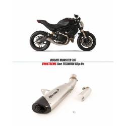 Echappement Evoxtreme Racing titane bas HPCorse Ducati Monster 797