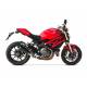 2 échappements carbone homologues superposes Zard Ducati Monster 1100 EVO
